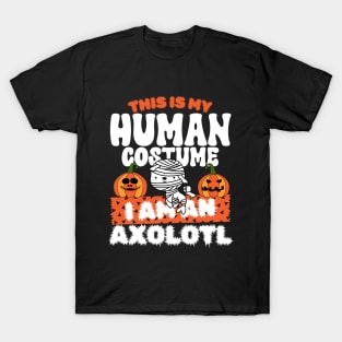 This is my human costume im  an Axolotl T-Shirt